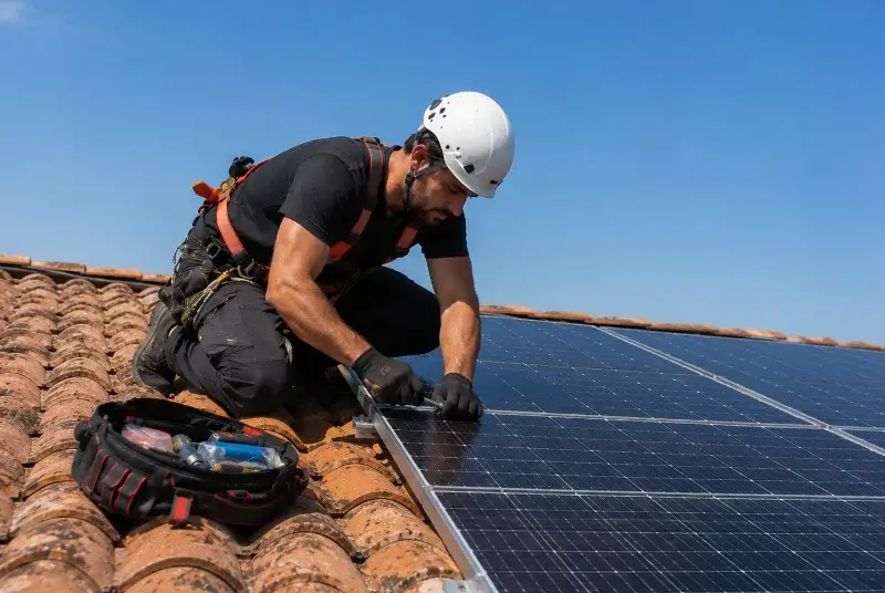Maintenance et monitoring de panneaux solaires à Hasnon